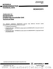 MC68HC05P4AD datasheet pdf Motorola