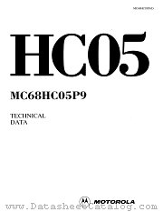 MC68HC05P9 datasheet pdf Motorola