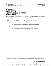 MC68HC05P9AD datasheet pdf Motorola