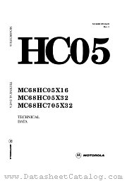 MC68HC05X16 datasheet pdf Motorola