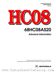 MC68HC08AS20 datasheet pdf Motorola