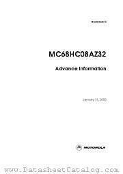 MC68HC08AZ32 datasheet pdf Motorola