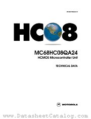 MC68HC08QA24 datasheet pdf Motorola