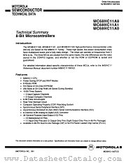 MC68HC11A8TS datasheet pdf Motorola