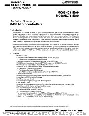 MC68HC11EA9TS datasheet pdf Motorola