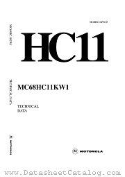 MC68HC11KW1 datasheet pdf Motorola