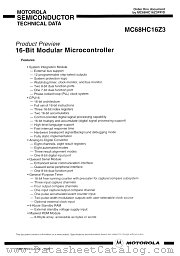 MC68HC16Z3PP datasheet pdf Motorola