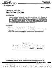 MC68HC33TS datasheet pdf Motorola