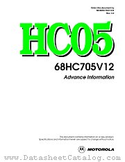 MC68HC705V12 datasheet pdf Motorola
