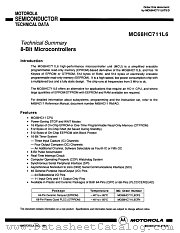 MC68HC711L6TS datasheet pdf Motorola