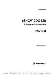 MC68HC912DG128 datasheet pdf Motorola