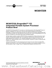 MC68VZ328P datasheet pdf Motorola