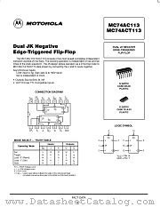MC74ACT113D datasheet pdf Motorola