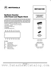 MC74AC190D datasheet pdf Motorola