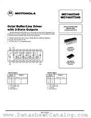 MC74AC240DW datasheet pdf Motorola