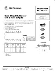 MC74AC257N datasheet pdf Motorola