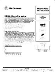 MC74AC259D datasheet pdf Motorola