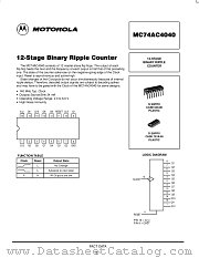 MC74AC4040N datasheet pdf Motorola