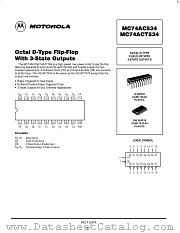 MC74ACT534DW datasheet pdf Motorola