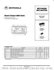 MC74ACT08D datasheet pdf Motorola