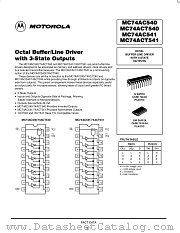 MC74ACT541N datasheet pdf Motorola