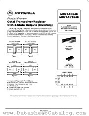 MC74ACT648DW datasheet pdf Motorola