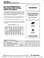 MC74F2245 datasheet pdf Motorola