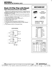 MC75HC107 datasheet pdf Motorola
