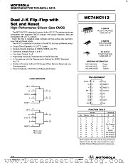 MC74HC112N datasheet pdf Motorola
