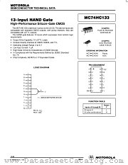 MC74HC133D datasheet pdf Motorola