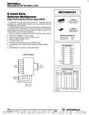 MC74HC151 datasheet pdf Motorola