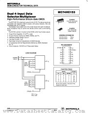 MC74HC153D datasheet pdf Motorola