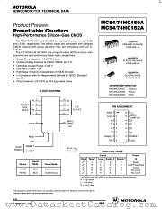 MC74HC160AD datasheet pdf Motorola