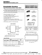 MC74HC163AN datasheet pdf Motorola