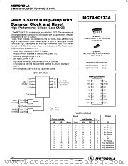MC74HC173 datasheet pdf Motorola