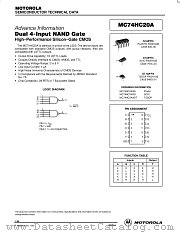 MC74HC20AN datasheet pdf Motorola