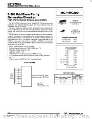 MC74HC280N datasheet pdf Motorola