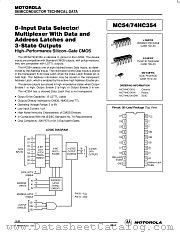 MC74HC354N datasheet pdf Motorola