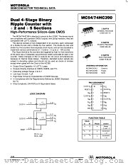 MC74HC390 datasheet pdf Motorola
