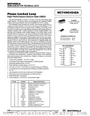 MC74HC4046AN datasheet pdf Motorola