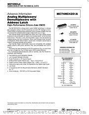 MC74HC4351ADW datasheet pdf Motorola