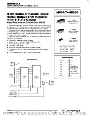 MC74HC589 datasheet pdf Motorola