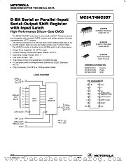 MC74HC597D datasheet pdf Motorola