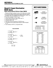 MC74HC7266A datasheet pdf Motorola