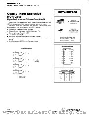 MC74HC7266D datasheet pdf Motorola