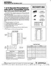 MC74HCT138ADT datasheet pdf Motorola
