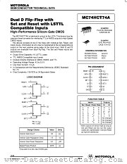 MC74HCT74A datasheet pdf Motorola