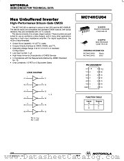 MC74HCU04 datasheet pdf Motorola