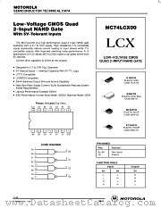 MC74LCX00M datasheet pdf Motorola