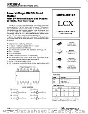 MC74LCX125SD datasheet pdf Motorola